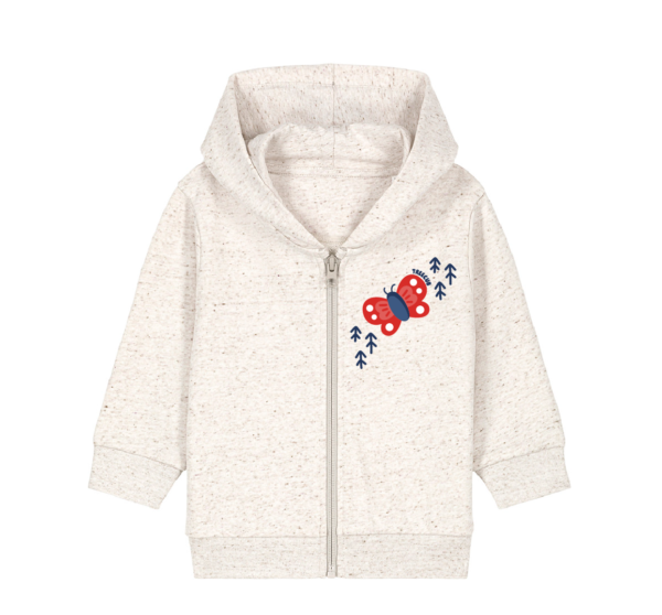 Forest Butterfly Zip-Hoodie